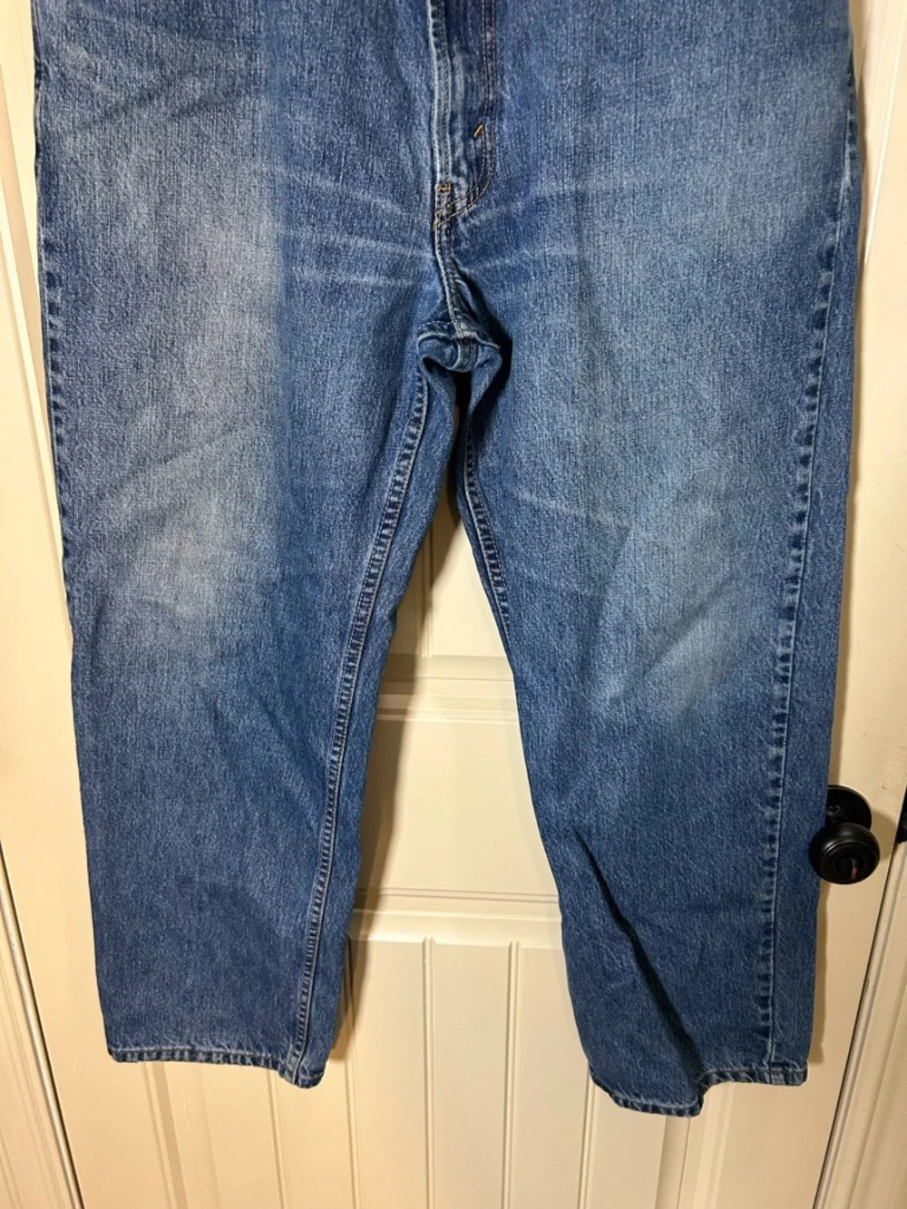 Levi 550 Men Jeans, Ralaxed Fit Straight Leg BlueDenim Light Wash Casual 38x30 - Picture 4 of 15
